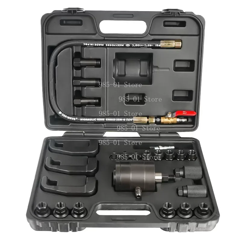 Pneumatic Injector Extractor Puller Kit, Diesel Injector Removal Professional Car Tools