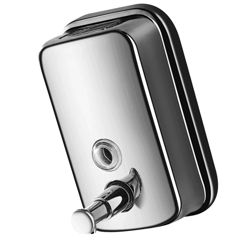 1 قطعة 304 جدار فولاذي مقاوم للصدأ شنت موزع الصابون دليل موزع سائل للحمام المطبخ الفضة 1000 مللي