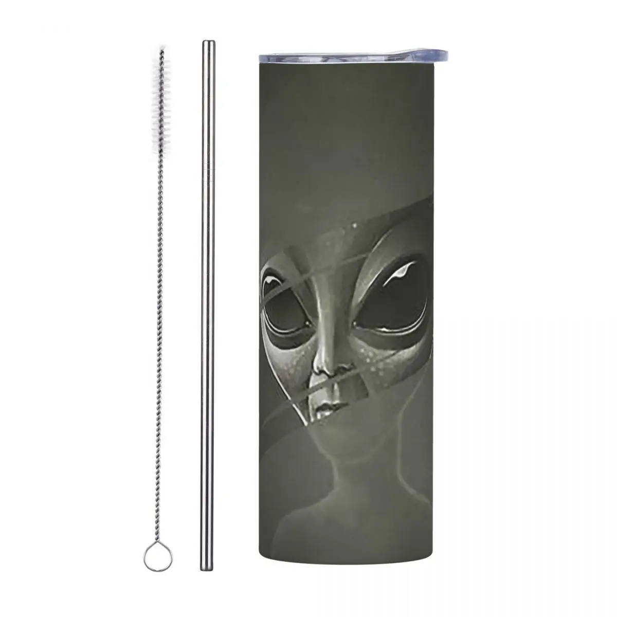 Alien Stainless Steel Tumbler Vacuum Insulated Mug Thermal Cold Cups Straws With Lid 20oz