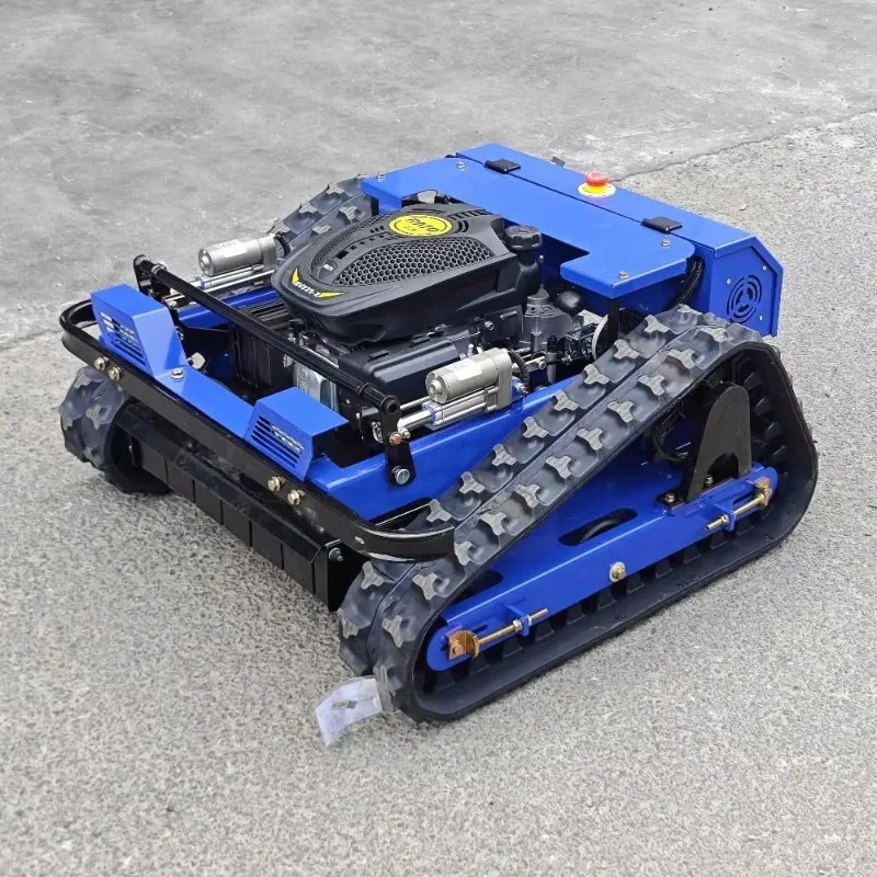 Anti-skid Rubber Crawler Remote Lawn Mower 300m Control Distance Grass Cutting Machine For Landscape Maintenance