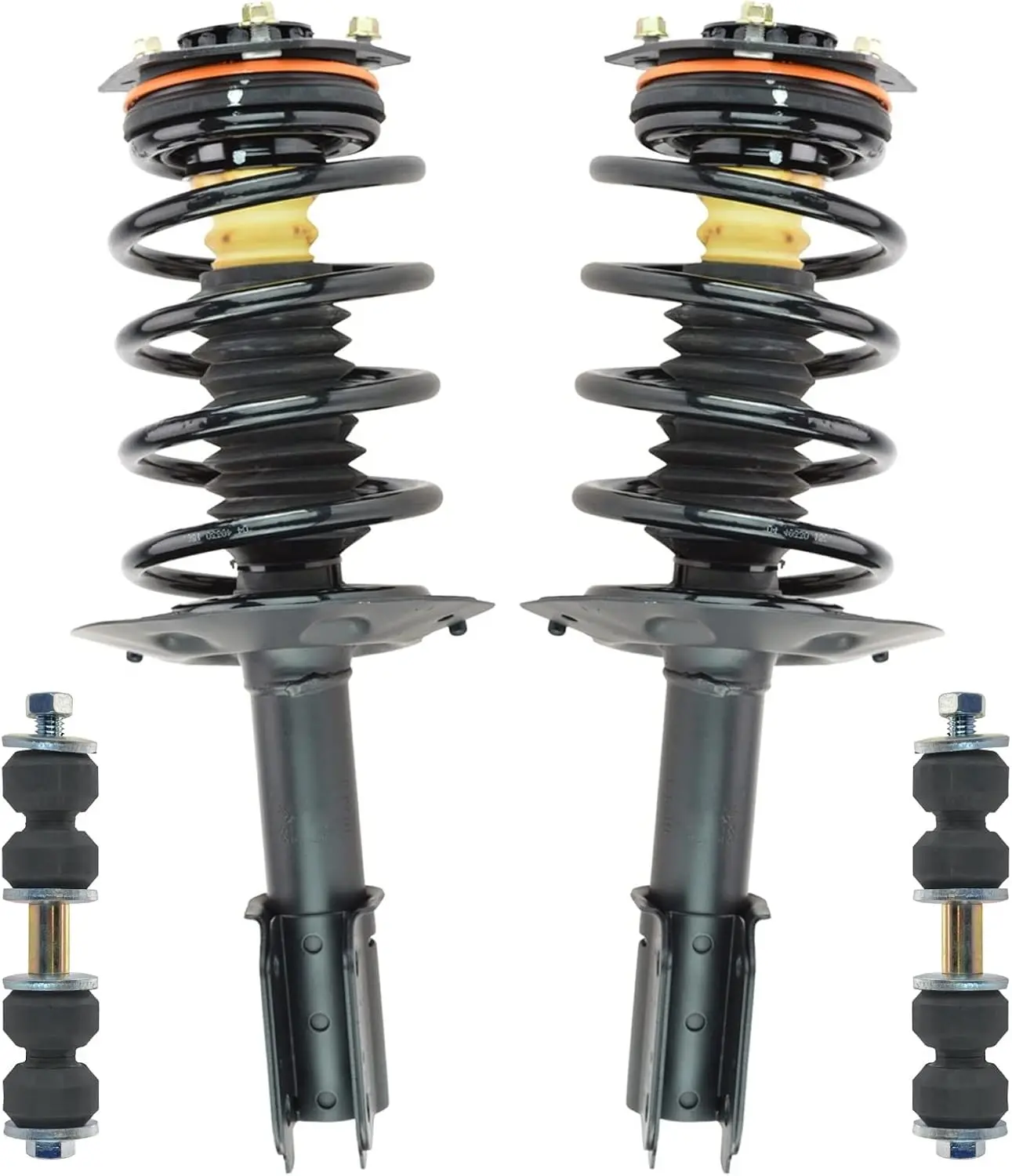 

Front Suspension Kit Complete Strut & Coil Spring Assembly Sway Bar Stabilizer Link Compatible with 2000-2012 Chevrolet Impala 1