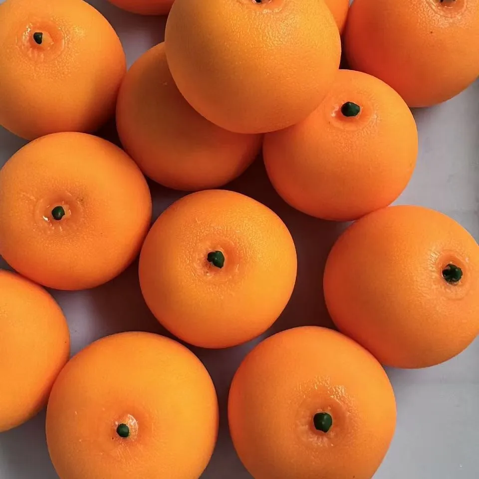 Simulated Orange Stress Ball Squishy Squeeze Ball DIY Handmade ASMR Sensory ADHD Anti Stress Relief Fidget Toys with Crisp Sound view 4