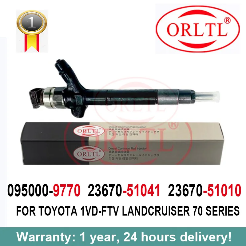 095000-9770 23670-51041 23670-51010 0950009770 FOR TOYOTA 1VD-FTV LANDCRUISER 70 SERIES Diesel Genuine Fuel Injector