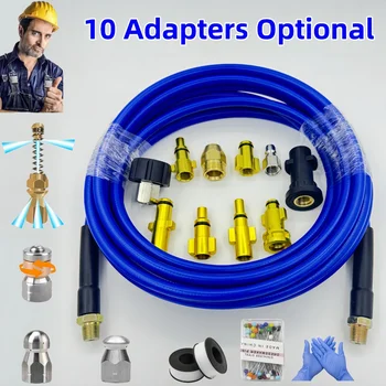 Manguera de limpieza de alcantarillado, manguera de lavadora a presión, boquilla de lavadora de alta presión, boquilla de agua de alta presión, para Karcher Nilfisk Lavor.