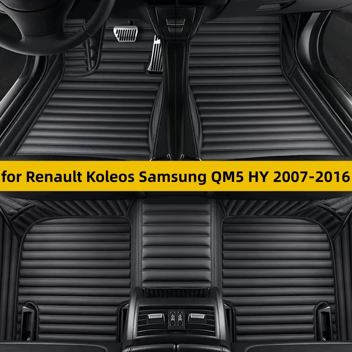 Custom Car Floor Mats Fit for Renault Koleos Samsung QM5 HY 2007 2008 2009 2010 2011 2012 2013 2014 2015 2016 Auto Carpet Pads