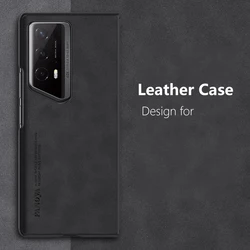 Leather Case for Huawei Honor Magic V2 RSR Luxury Frosted Ultra-thin Hard PC Frame Protection Phone Cover HonorMagicV2RSR Coque