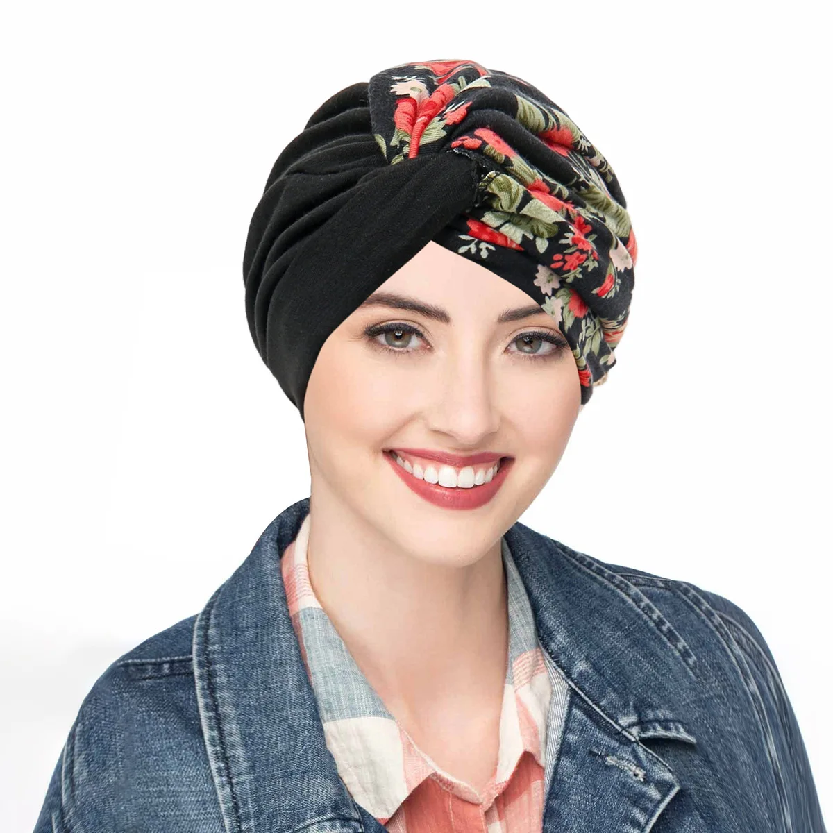 

Muslim Women Twist Cross Turban Bonnet Head Scarf Wrap India Chemo Bandanas Hair Accessories Inner Hijabs Islamic Cap