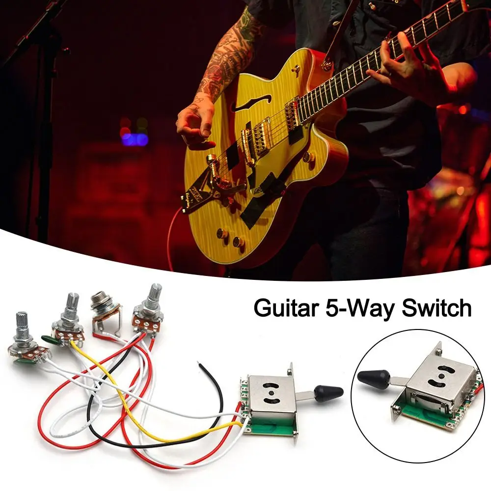 

Volume Tone Control Wiring Harness Guitar 5-Way Switch DIY Electric Guitar Parts & Accessories Guitar Wiring Harness Pickup