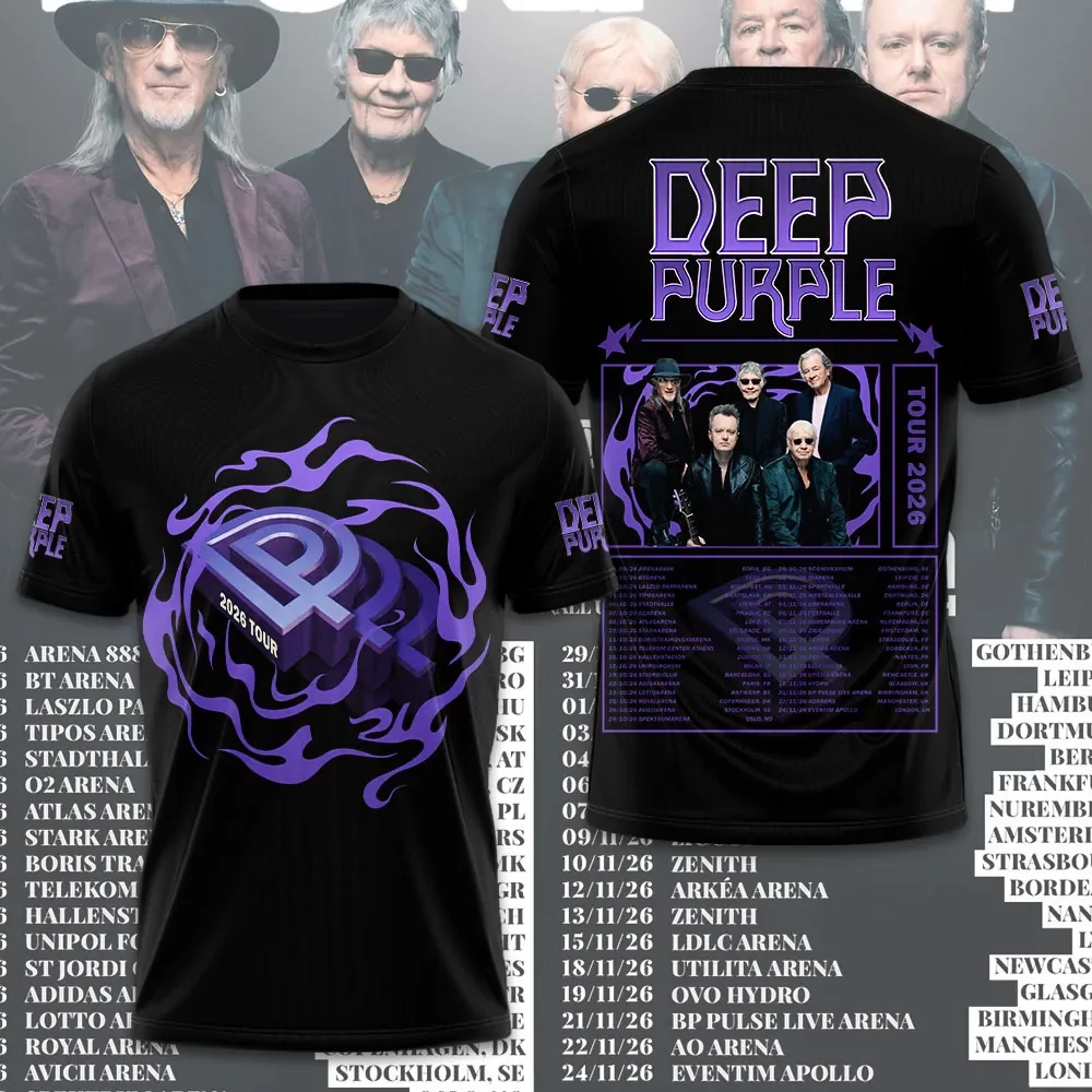 Hot Rock Deep Purple Band 3D Print T-shirt Men Women Fashion Casual Short Sleeve Tshirt Hip Hop Tops Tees Mens Clothing ﻿﻿﻿