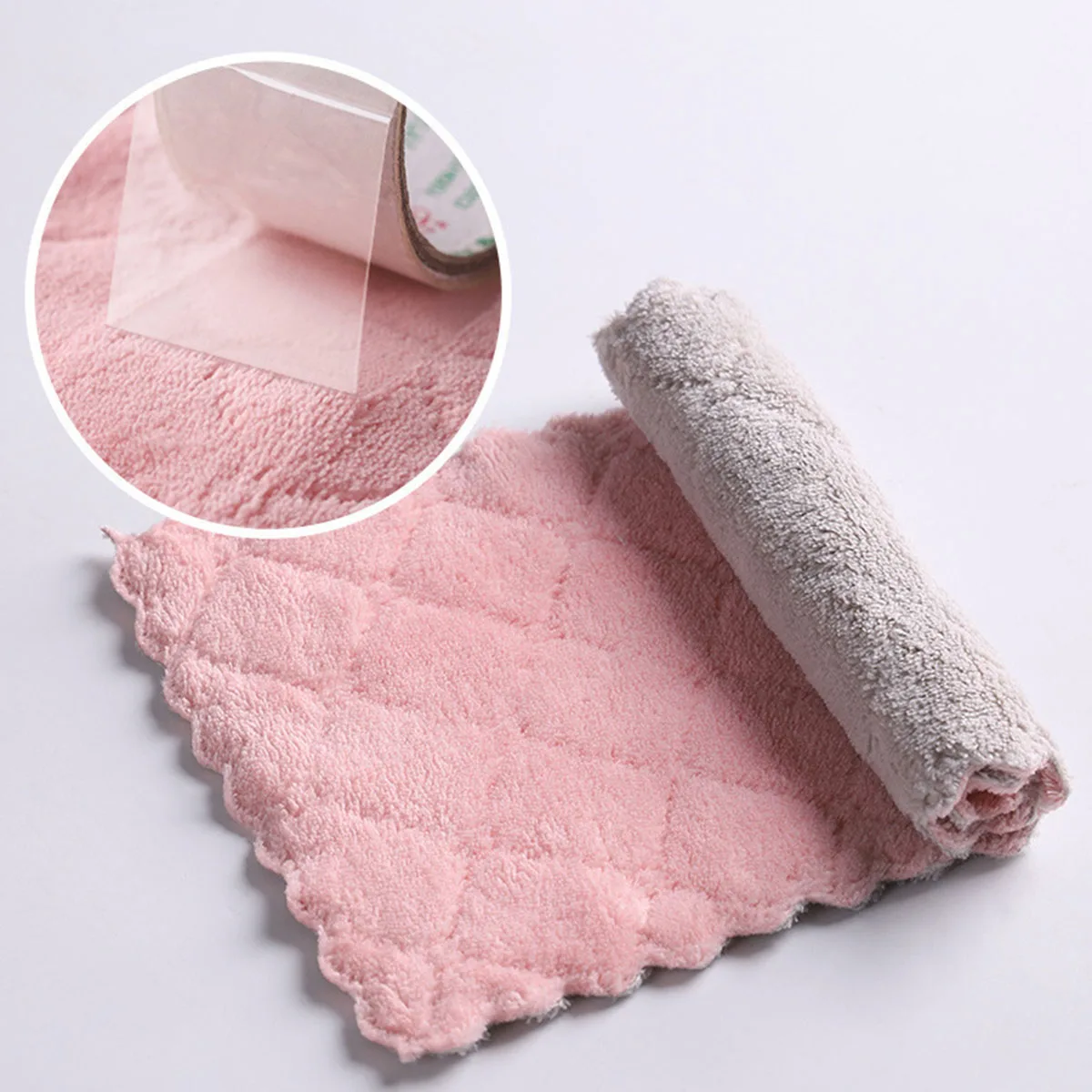 15/20Pcs Ultra-Fine Fiber Dishcloths Double-Sided Soft Cleaning Pads for Kitchen Dishes Furniture Bedroom Tidying