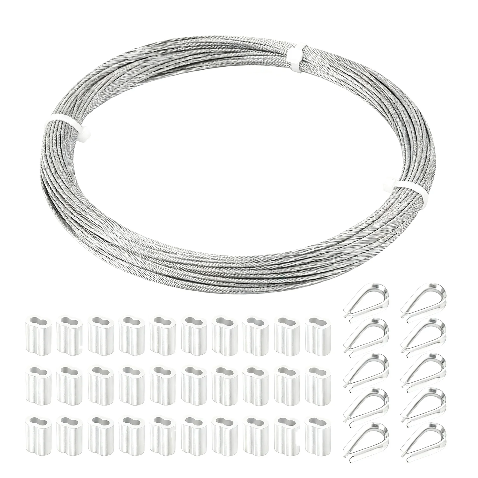 304 Steel Cable Flexible Wire Rope Stainless Steel 7x7 Construction Corrosion Resistant Durable