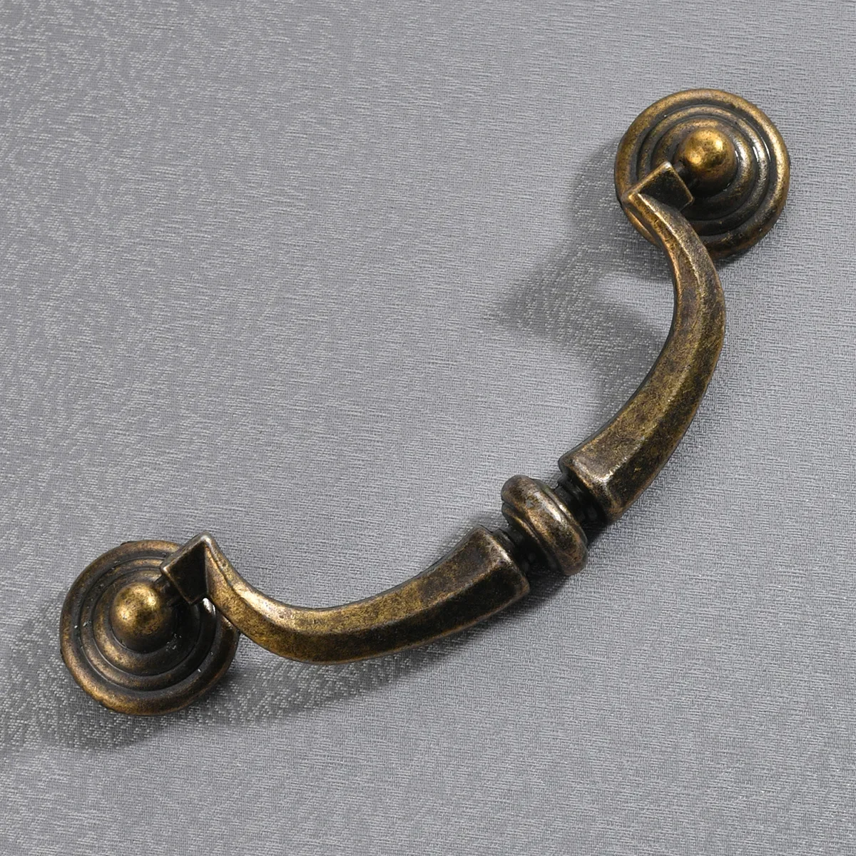 370 antique cabinet furniture hardware cabinet door four-hole handle European alloy hole spacing 100mm