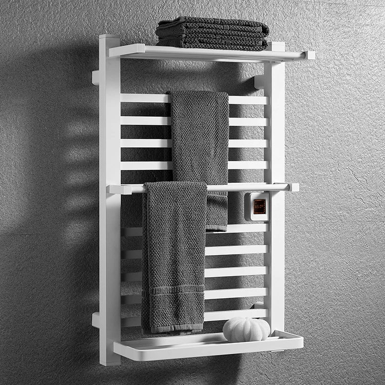 

KAIIY Bathroom Accessories Wall Mounted Electric Heated Warmer Towel Rack Towel Warmer Electrically Heated Towel Rack