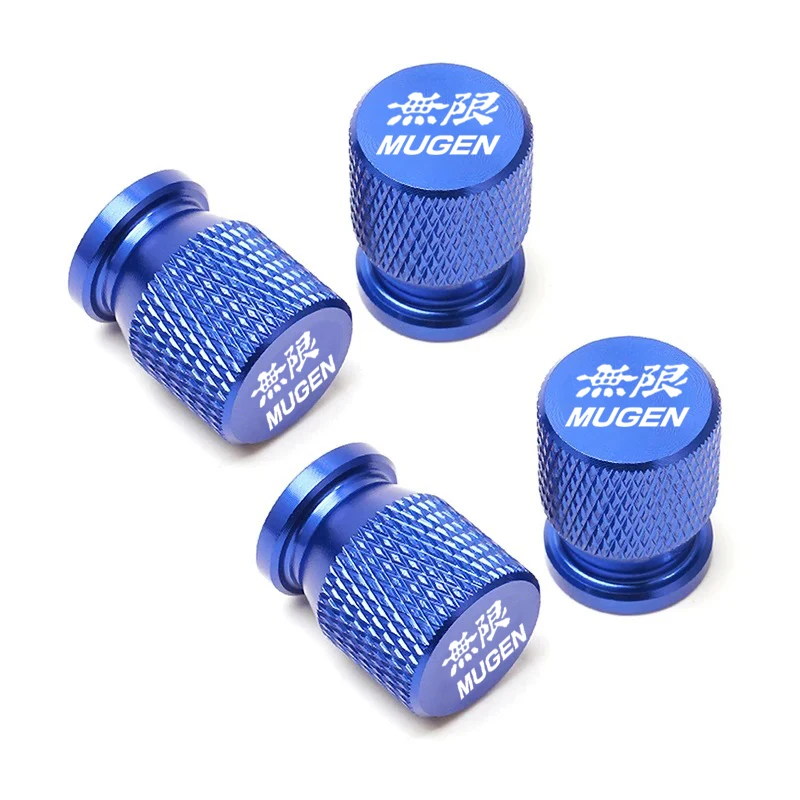 Car Wheel Tire Valve Caps Tyre Stem Covers Airdust Waterproof For Honda Mugen CB400 CB650F CBF CBR250RR CRF SH300 NC750 4Pcs