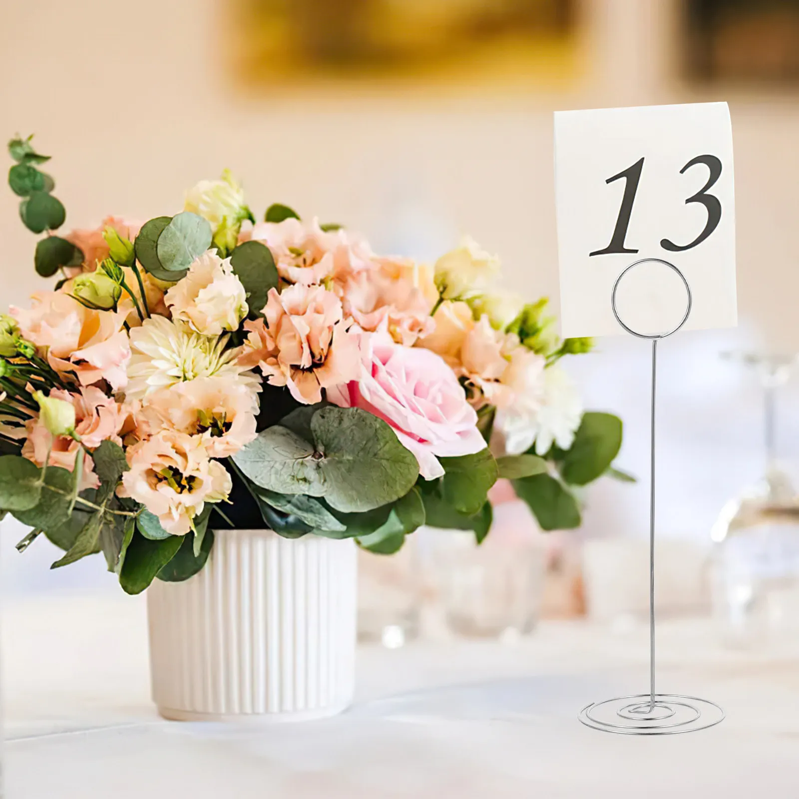 36Pcs Table Number Holder Memo Clip Carbon Steel Photo Holder Card Stand Menu Display Name Card Picture Clips Menu Stand