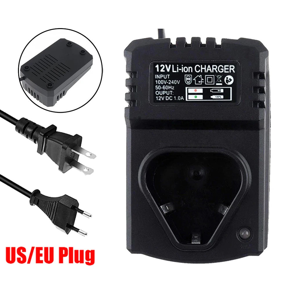 Carregadores recarregáveis ​​de íon-lítio 12v dc, suporte 110-240v, para furadeira elétrica, chave de fenda de lítio, acessório para ferramentas elétr