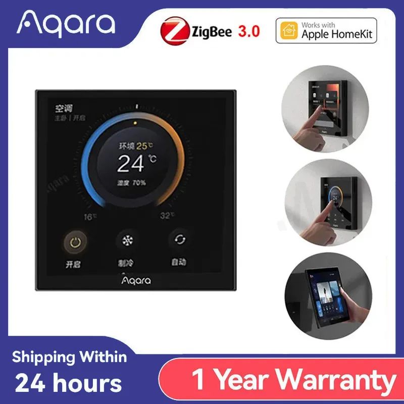 

Aqara Smart Thermostat S3 3.95" Panel Touch Screen Voice / Control Remote Support Sensing Temperature Humidity For Home Homekit