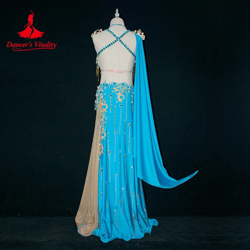 Belly Dance Costume Dress for Women Senior AB Stones Performance Competiton Oriental Professional Clothing Bellydance Outfit