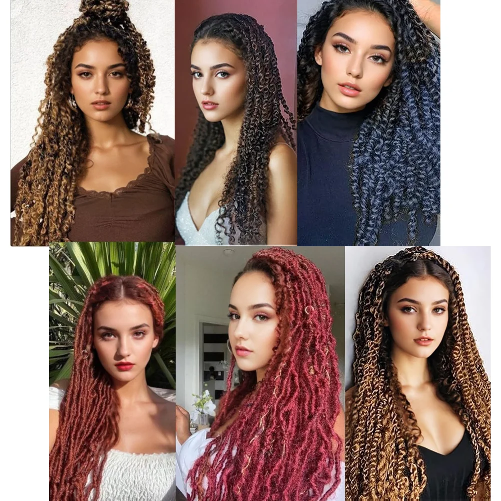 Kinky Twist Marley Plecionka Szydełkowe włosy Syntetyczne, wstępnie oddzielone sprężyste włosy Twist dla warkoczy Butterfly Locs