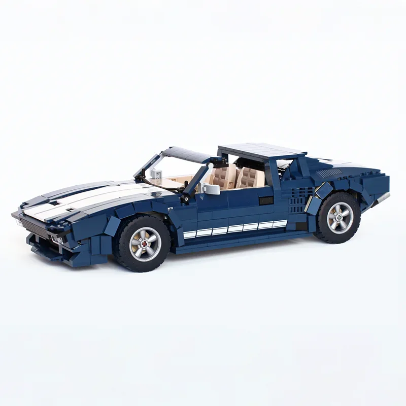 1166pcs MOC De Tomaso Pantera B Model Creator Experted Building Blocks Toys Construction Christmas Gift DIY Idea Kids Birthday view 6