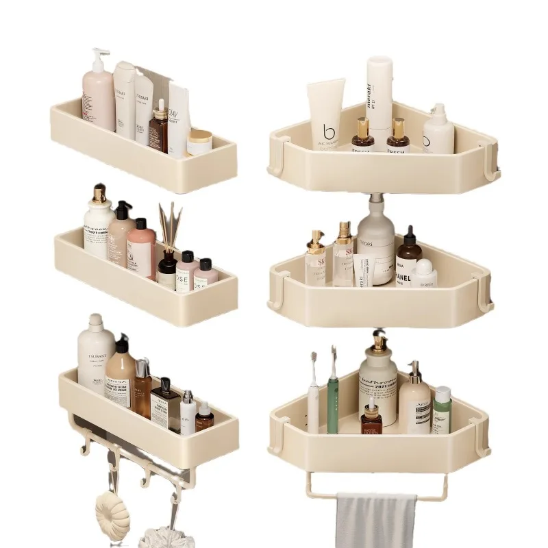 Bathroom Toilet Shelf Toilet No punching storage Wall mounted toilet Triangular corner shelf