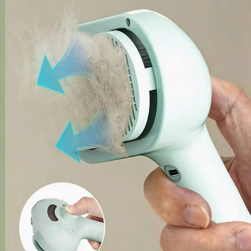 

Pet Mist Comb – Water Spray Dematting & Hair Remover Brush for Dogs & Cats, for Teddy/Bichon/Shiba/Corgi/Golden/Labrador
