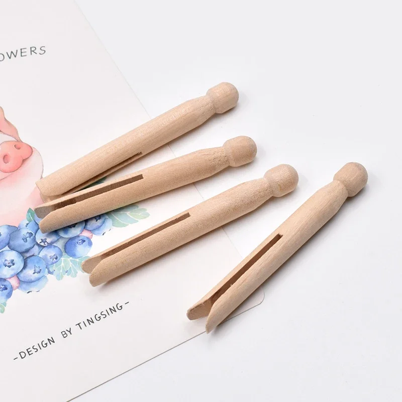 25pcs 11cm Wood dolly peg Wood Clothes Pins Pegs Traditional Dolly Wooden Clothes Pegs Clothes Pins Clothespins Crafts Supplies