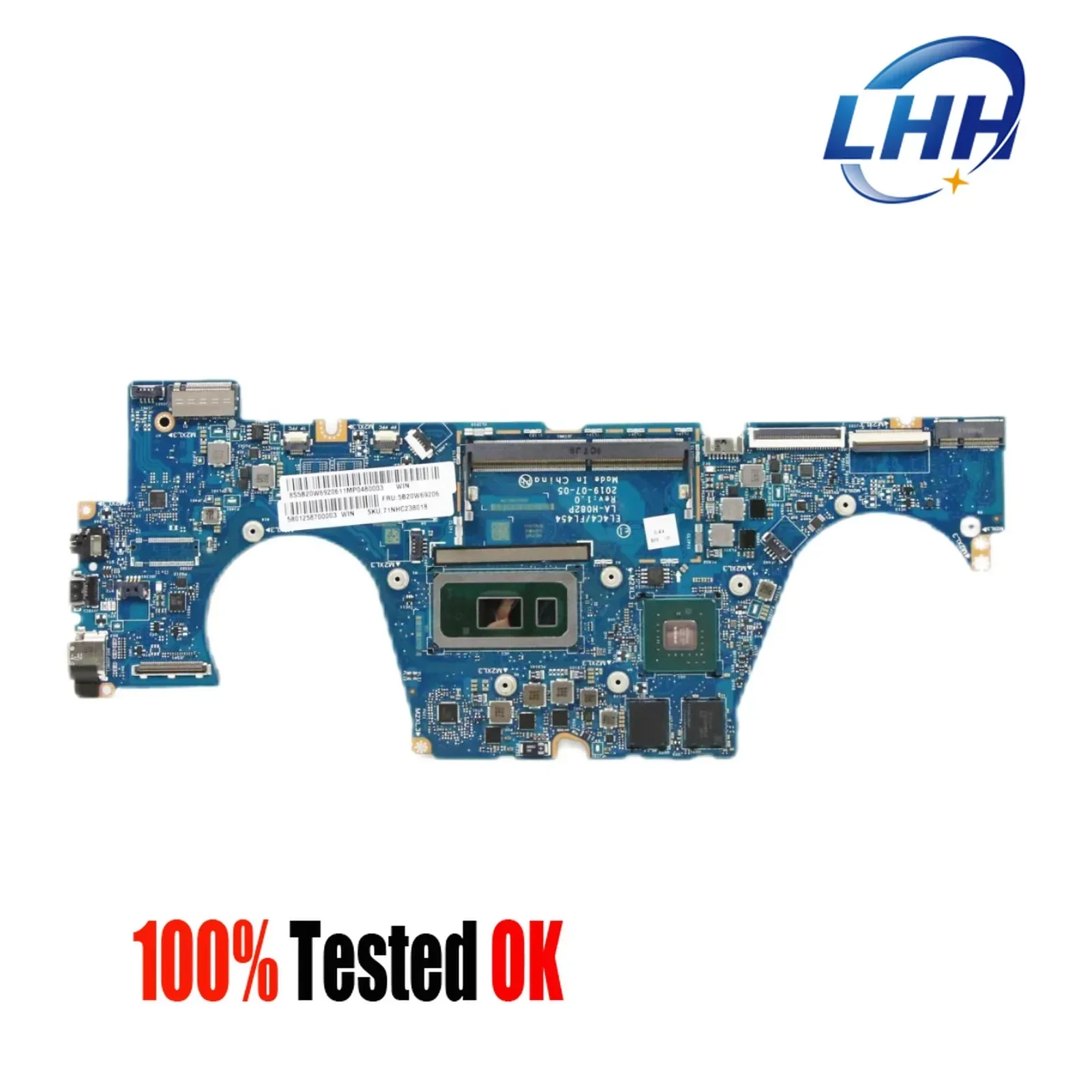 

LA-H082P Mainboard for Lenovo Ideapad C340-14IML Flex-14IML Laptop Motherboard with I5 I7 CPU MX230 2GB GPU 4GB-RAM