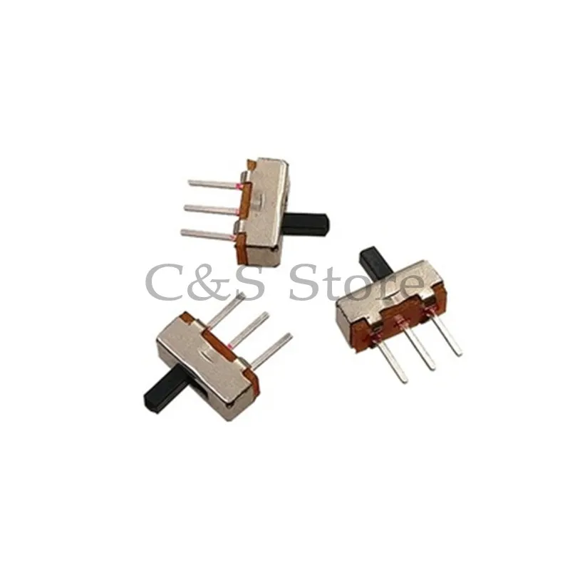 20Pcs SS12D00 Interruptor on-off mini Slide Switch 3pin 1P2T 2 Position High quality toggle switch Handle length:3MM/4MM/5MM/6MM