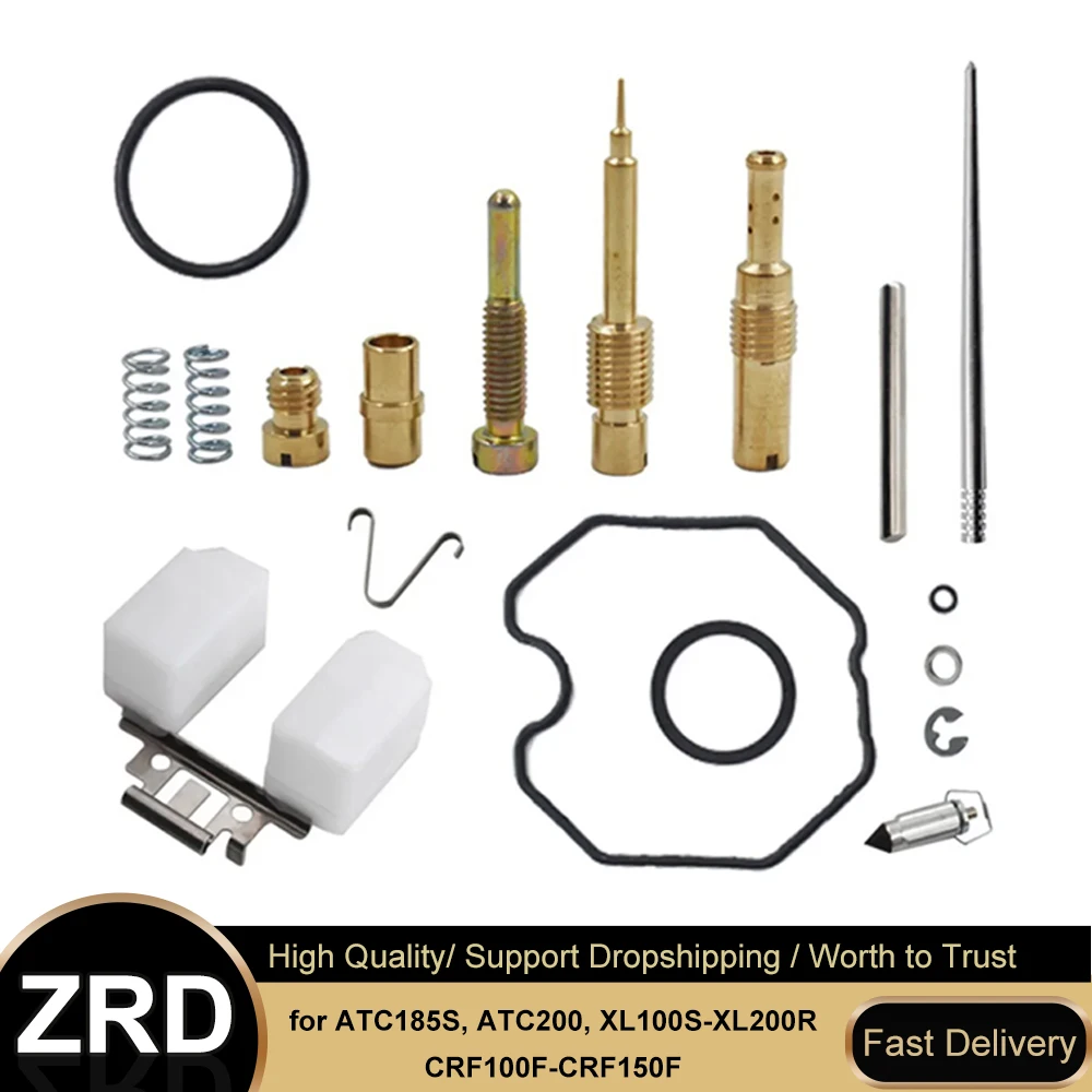 

Carburetor Rebuild Kit for Honda - Restores Performance for ATC185S, ATC200, XL100S-XL200R, CRF100F-CRF150F