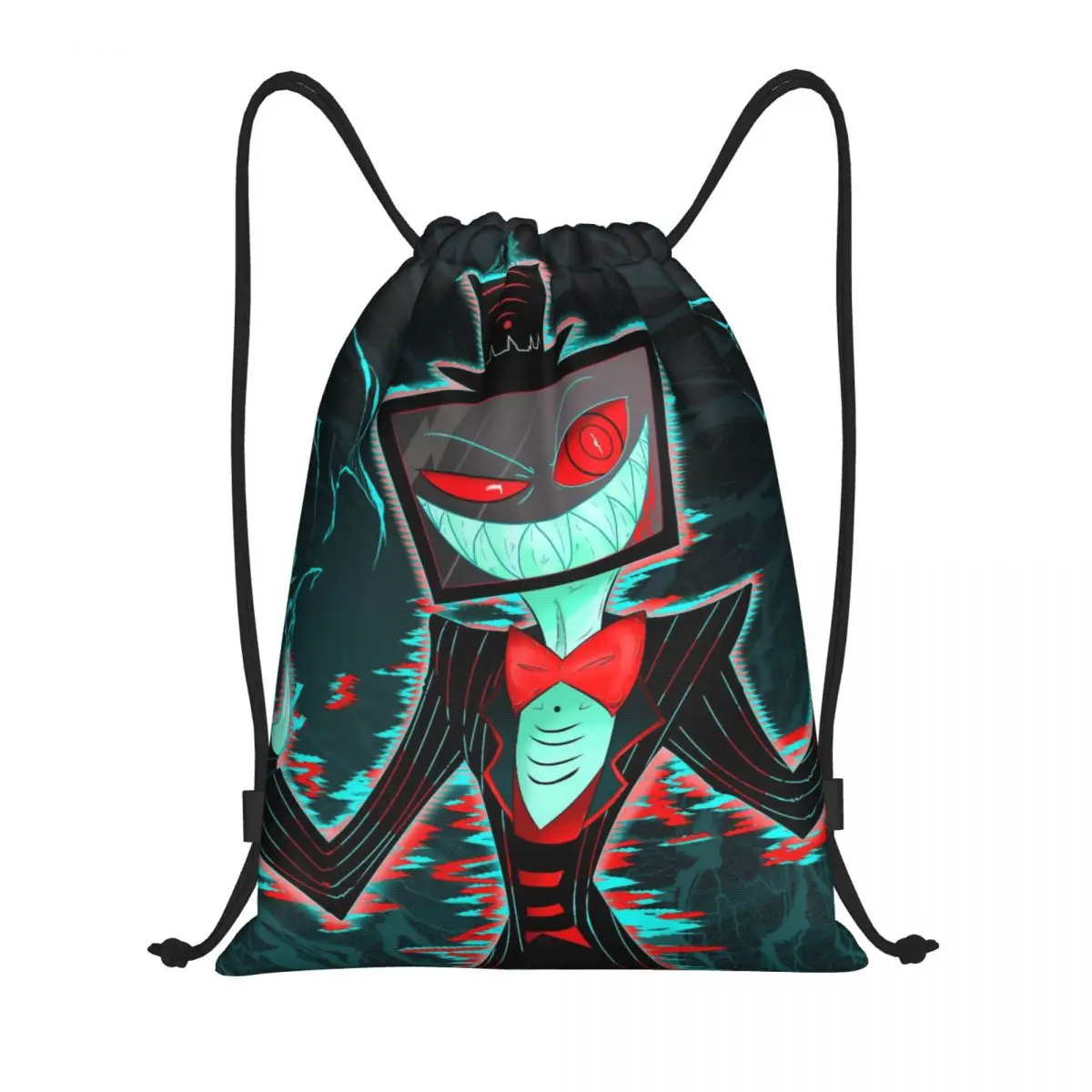

Рюкзак с рисунком Hazbins для отелей Vox на шнурке, спортивный рюкзак для спортзала, сумка на шнурке для езды на велосипеде