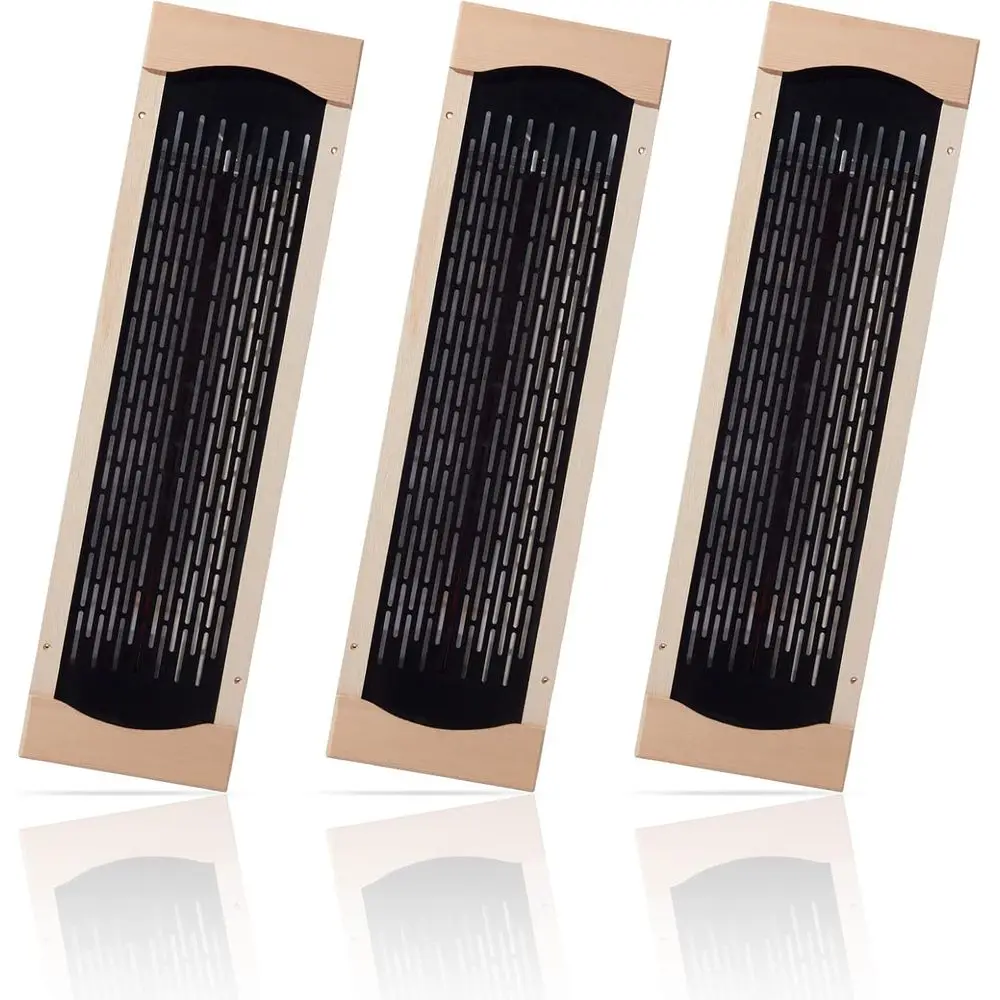 

Набор из 3 инфракрасных обогревателей из углеродного волокна, аксессуары для сауны с красным светом, 220 В для деревянной сауны в помещении и на открытом воздухе