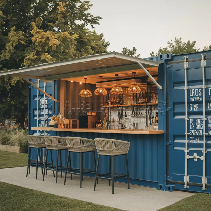 Allbetter ﻿New High Quality Foldable Container House Tea Shop Crepe Stand Fully Equipped Easy Clean Modular Home