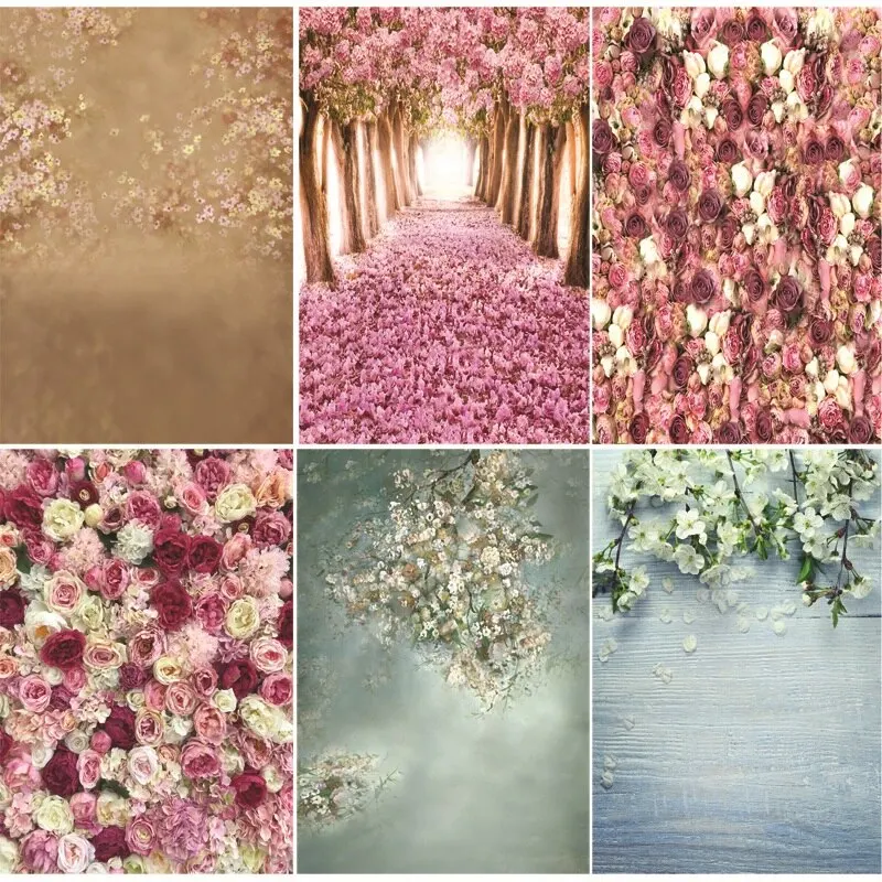 

SHUOZHIKE Art Fabric Photography Backdrops Prop flower Photography Background 200509F-4