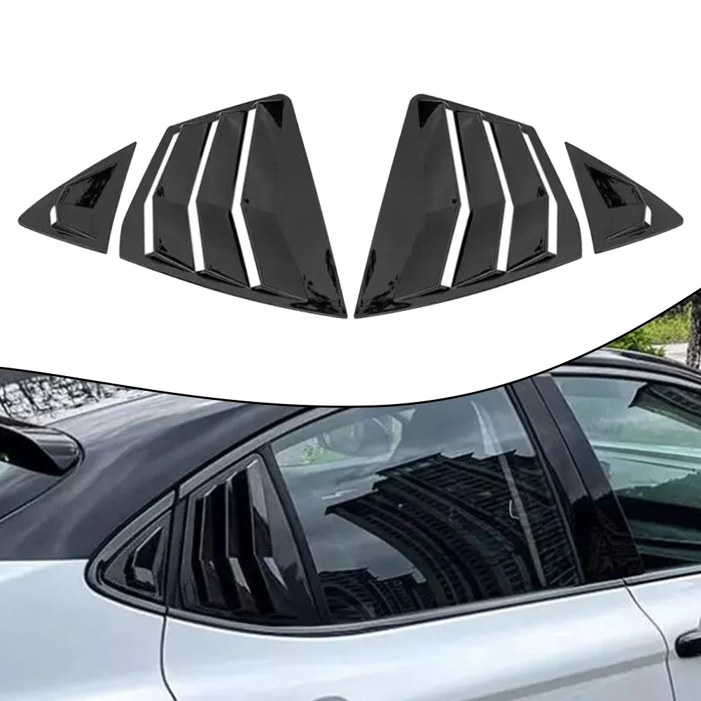 

Side Vent Window Scoop Louver Trim for Toyota For Camry 2025 2026 Glossy Black Finish Easy Installation with Double Sided Tape