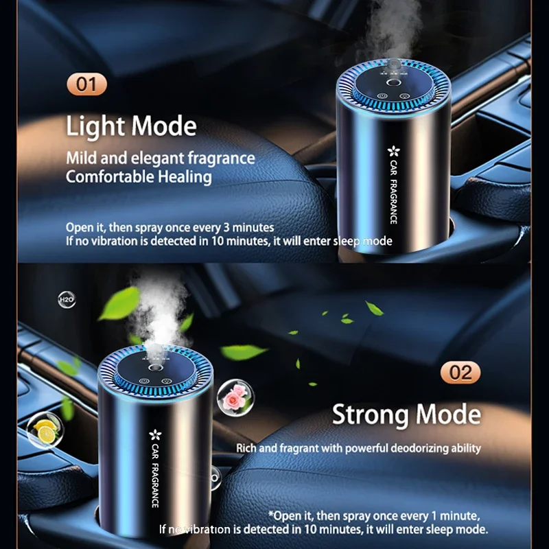 Difusor de Aroma inteligente para coche, cielo estrellado con lámpara de ambientador, difusor de aromaterapia con aceite esencial de 50ml, distribución de olores para el hogar