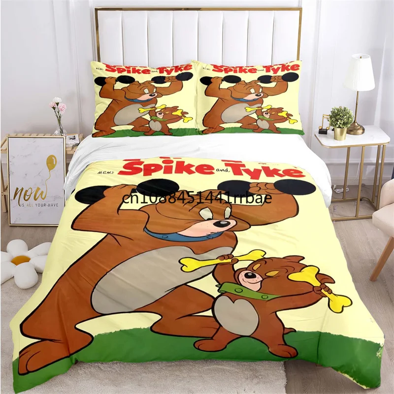 

MGM's SS-Spike and T-Tyke Duvet Cover Sets Printed Bedding Set Double Queen King Size 2/3pcs,Bettbezug