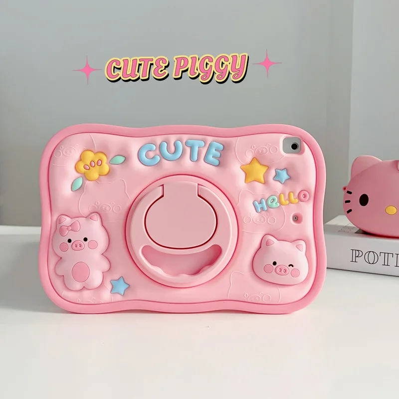

Чехол Kawaii для iPad 10,9 10-го 10,2 9-го 8-го 7-го поколения Pro 11 2022 2021 Mini 3 4 5 6 Air 3 4 5 Силиконовый защитный чехол
