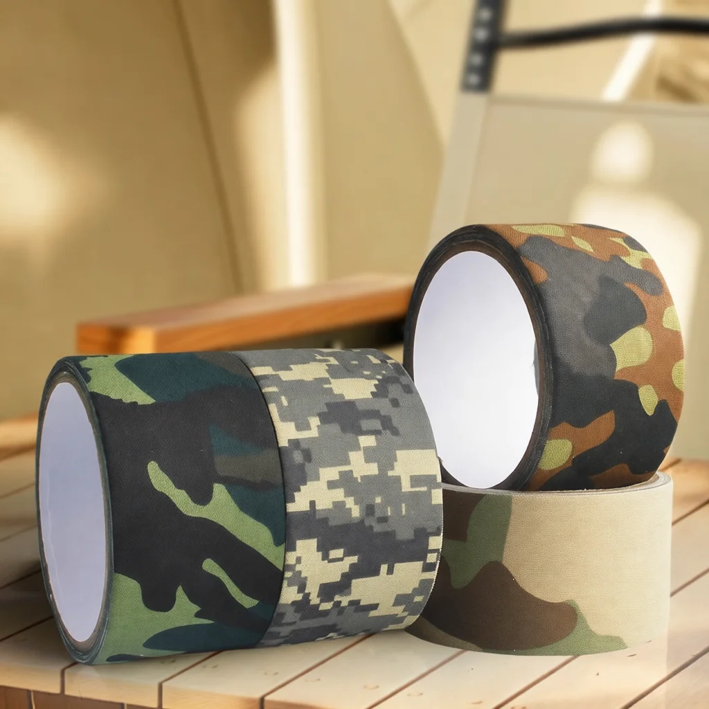 Outdoor Camo Adhesive Tape Tactical Gear Wrap Cycling Handlebar Protection Bandage Multi Purpose Fabric Decorative Strip