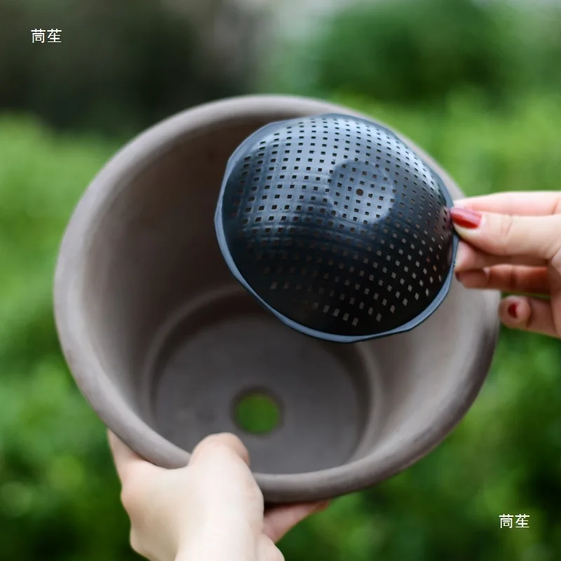 20 قطعة صينية وعاء الزهور الزهرية أسفل شبكة حصيرة زارع النبات مانعة للتسرب تنفس الصرف طوقا منع فقدان التربة وسادة شبكية #2