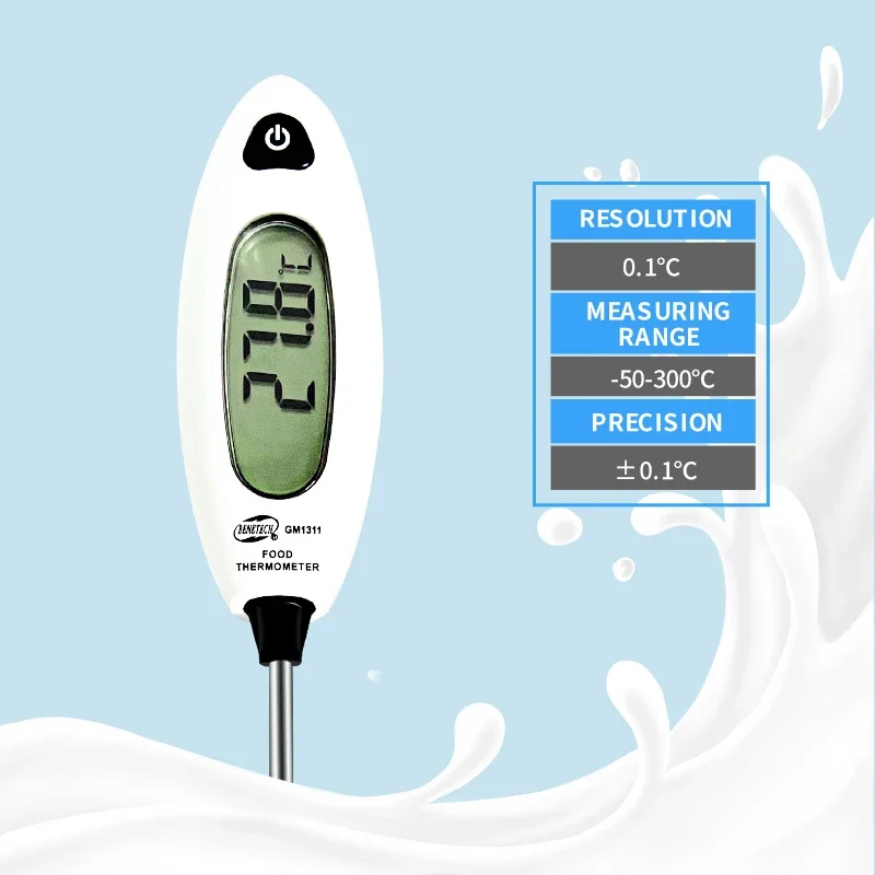Termômetro de agulha digital para churrasco, Testador de temperatura de alimentos de cozinha, Ferramenta de cozimento doméstico