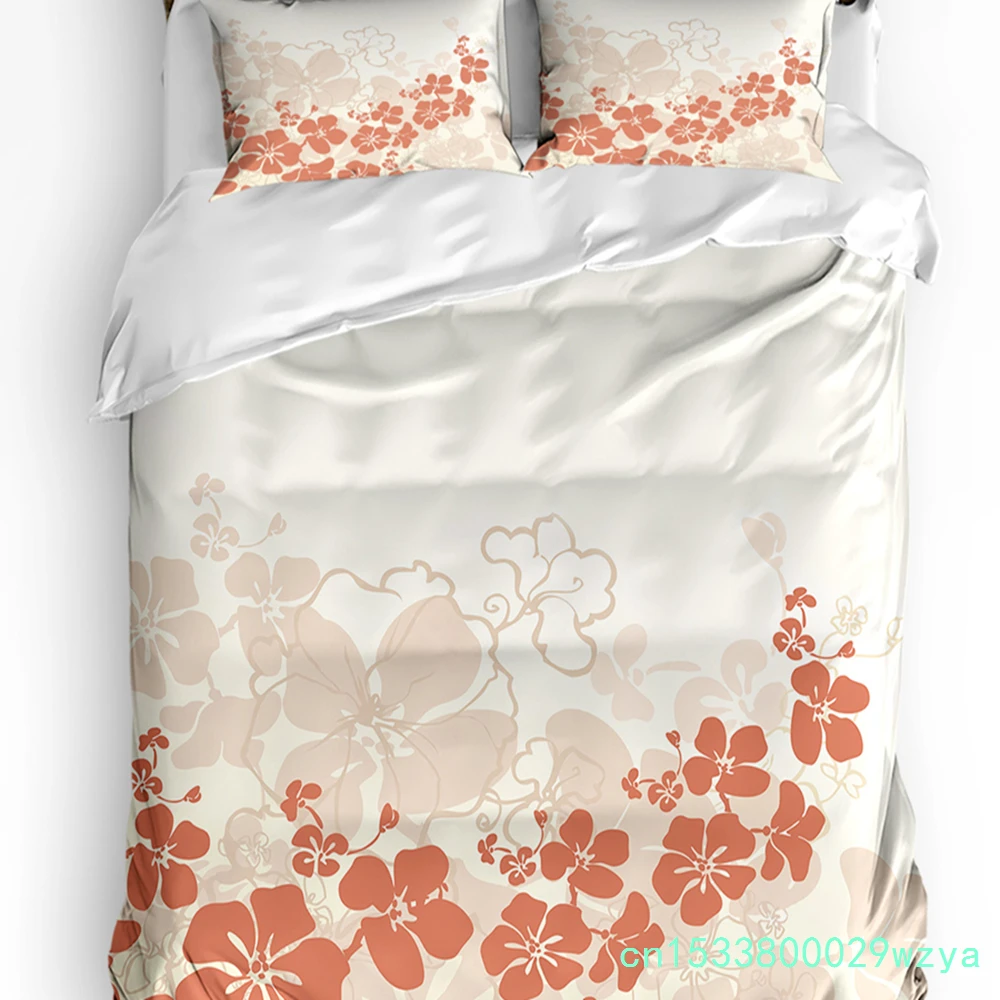Petals Flower 3pcs Couple Duvet Cover With Pillow Case Custom Comforter Bedding Set Quilt Cover Double Bed Home Textile