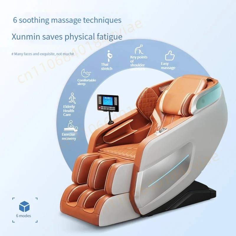 Zero-Gravity Massage Chair with Graphene Heating Negative Purification, Body Scan Deep Stretch 4D Massage Chairs Full Body