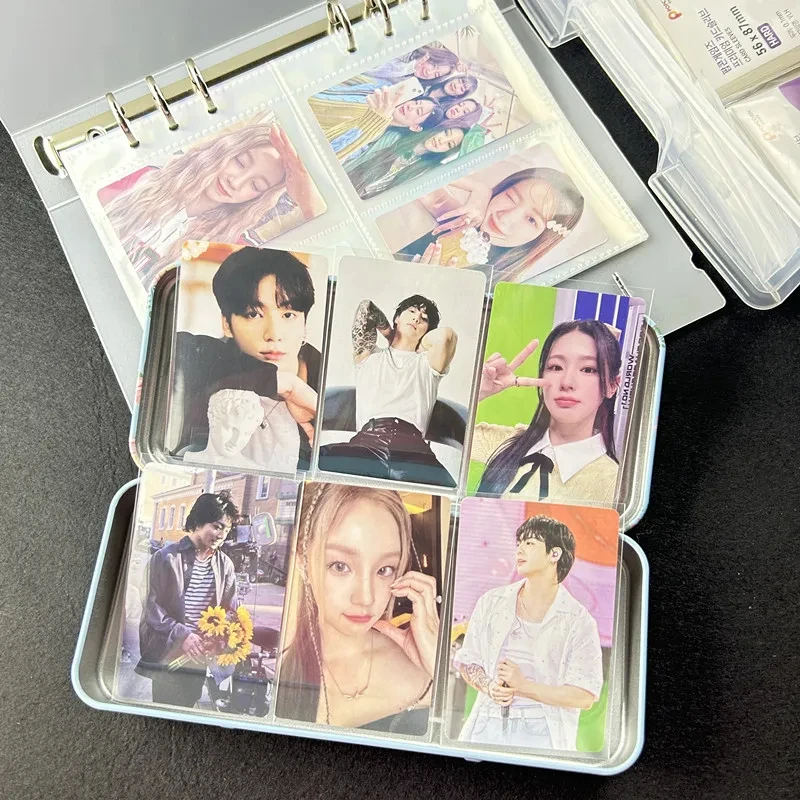 Korea Card Sleeves Clear Acid Free CPP HARD Photocard Holographic Protector Film Album Binder Photo Popcorn Card 50pcs