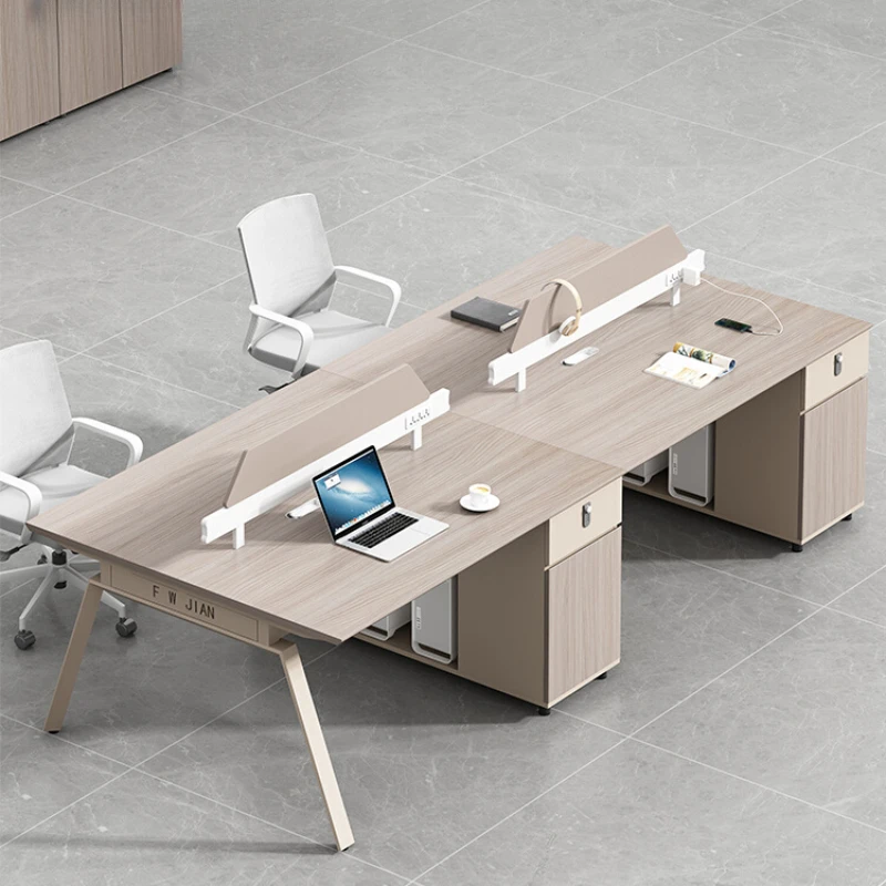 Clerk Combination Office Desks Table Simplicity Modern Computer Office Desks Storage Wood Escritorio Ordenador Furniture QF50OD