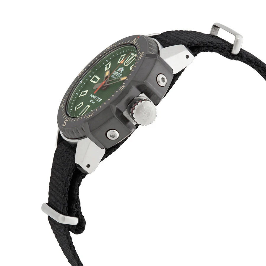 ساعة أورينت ساعة ميكانيكية أوتوماتيكية بالكامل للرجال، ساعة يد رياضية مضيئة مقاومة للماء بطول 200 متر