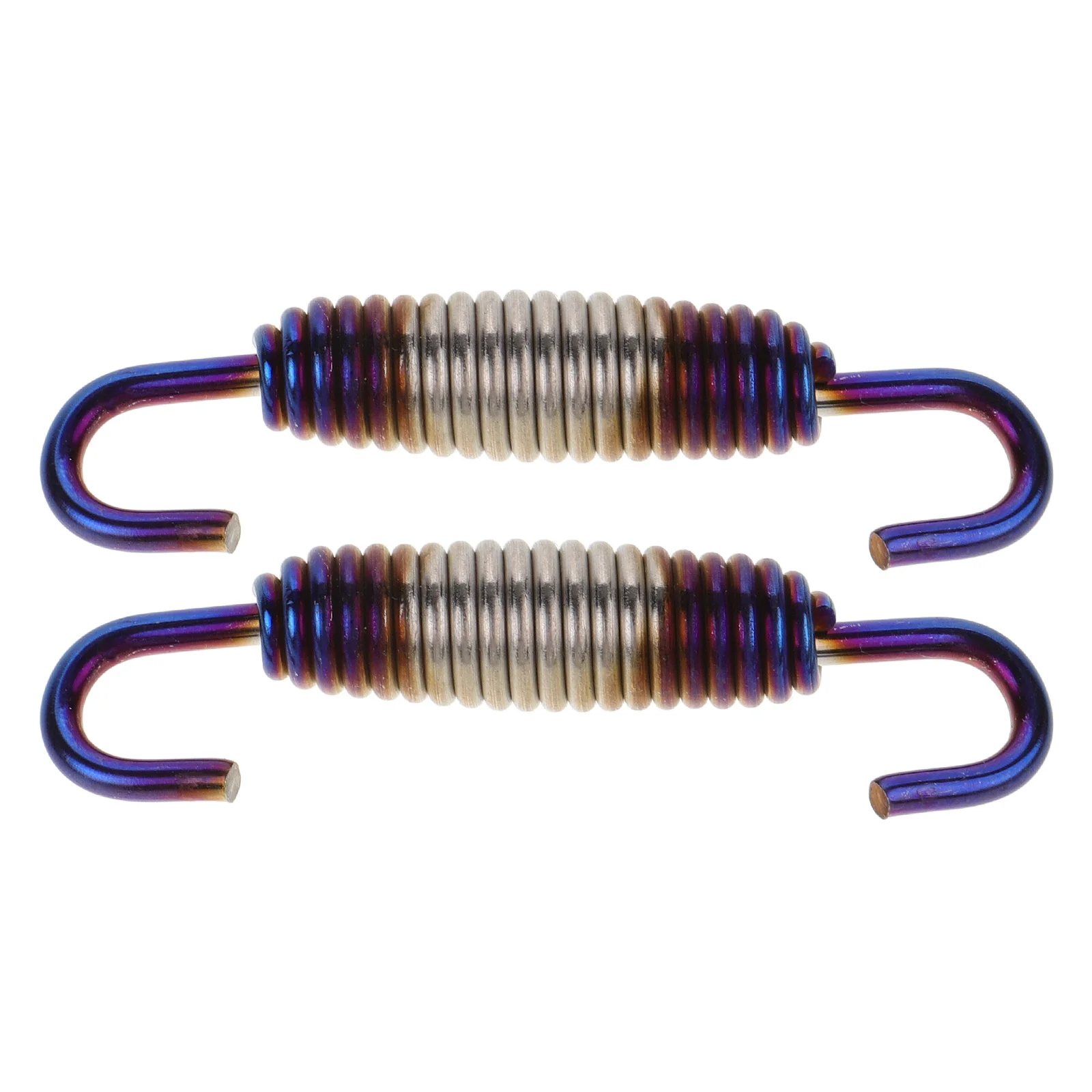 

2pcs Exhaust Pipe Spring Motorcycle Accessories Durable Metal Muffler Springs Hook Compatible Models Engine Parts