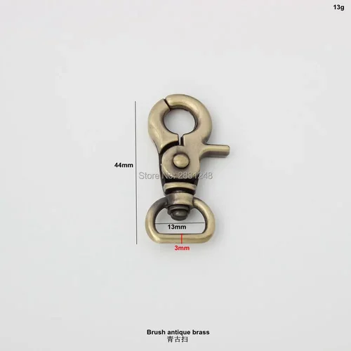 Imagen 2 del producto Ganchos a presión de gatillo, accesorios de metal para bolsos, monederos, 10/50 piezas, 16mm, 19mm, 25mm, 32mm, 38