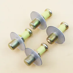 Car Styling 4Pcs/Set Car Door Lock Touch Striker Pins Holder Gaskets Bolts For VW Passat B3 B4 Golf 2 MK2 Polo Scirocco Seat