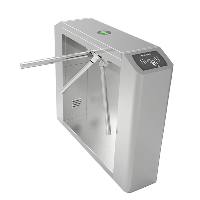 Fast delivery Secure Passage Portals semi-automatic 3 arms electronic rfid turnstile gate